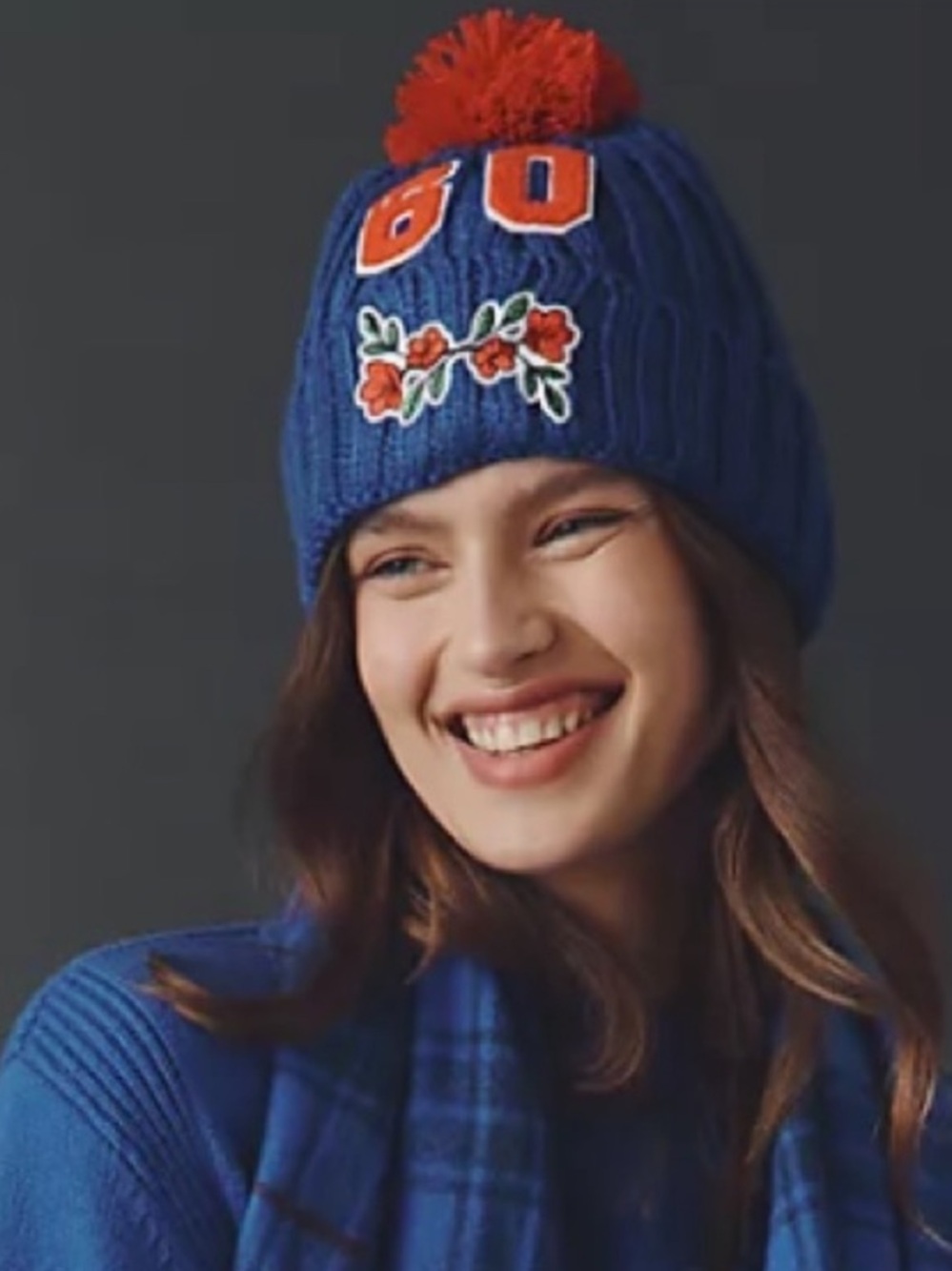 Anthropologie The Wild Collective Sporty Floral Beanie